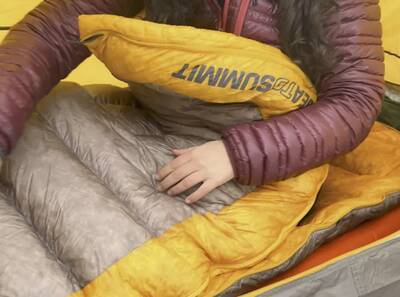 sea to summit spark sleeping bag in use